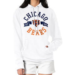 Chicago Bears G-III 4Her by Carl Banks Women's City Graphic Team Fleece Pullover Hoodie - White for sale