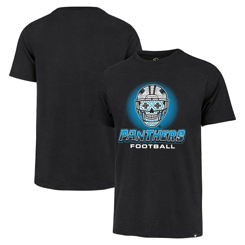 Carolina Panthers '47 Sugar Skull T-Shirt - Black for sale