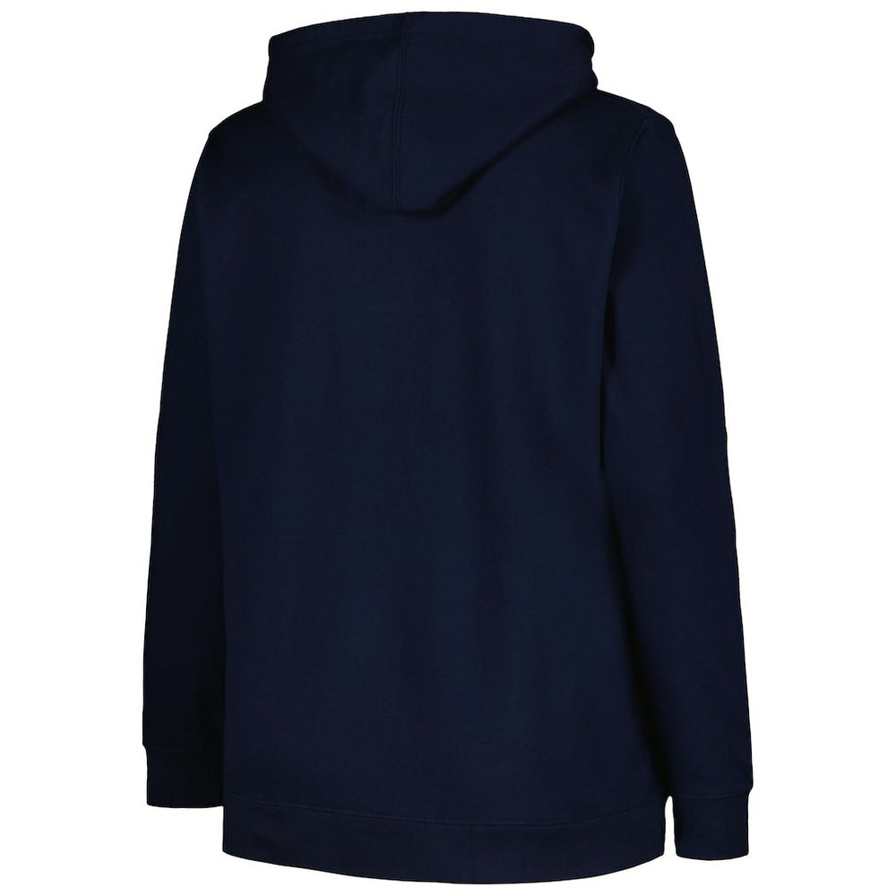 Chicago Bears Women's Plus Size Heart and Soul V-Neck Pullover Hoodie - Navy discount