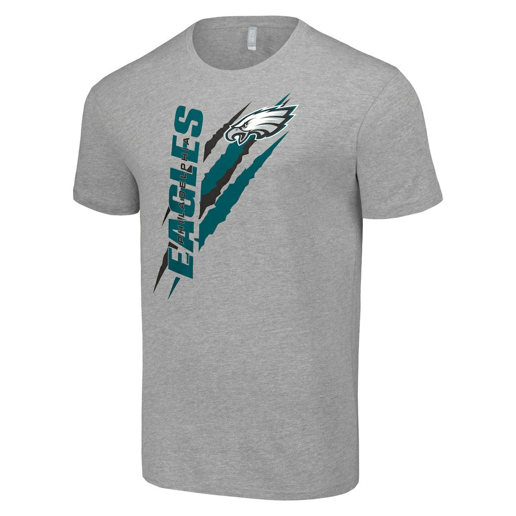 Philadelphia Eagles Starter Color Scratch T-Shirt - Heather Gray on sale