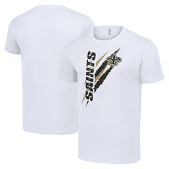 New Orleans Saints Starter Color Scratch T-Shirt - White outlet