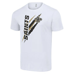 New Orleans Saints Starter Color Scratch T-Shirt - White outlet