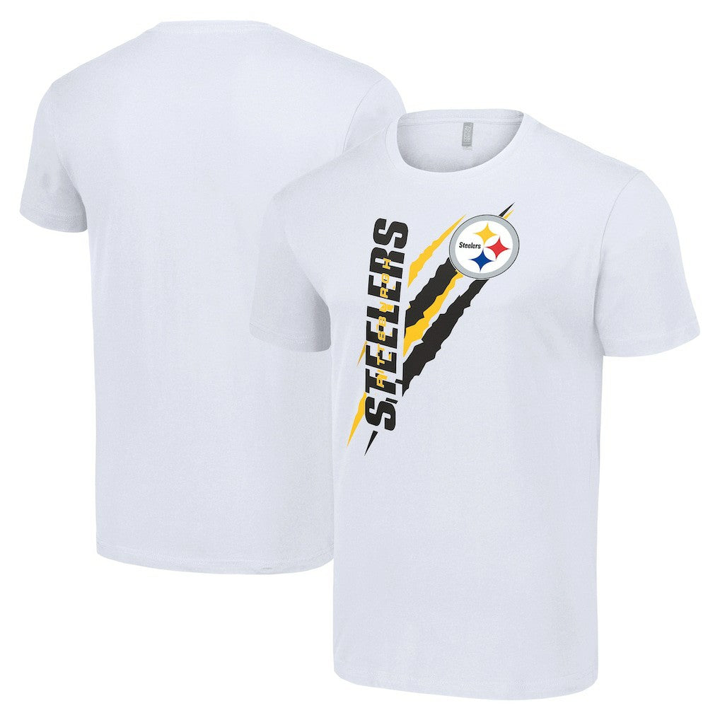 Pittsburgh Steelers Starter Color Scratch T-Shirt - White outlet