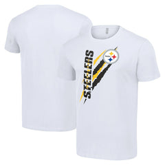 Pittsburgh Steelers Starter Color Scratch T-Shirt - White outlet