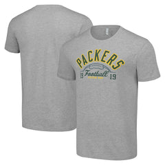 Green Bay Packers Starter Half Ball Team T-Shirt - Heather Gray discount