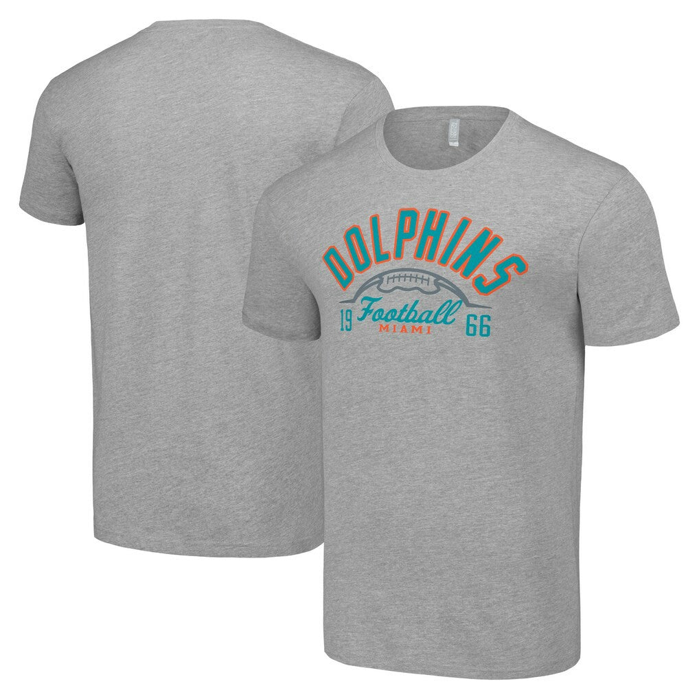 Miami Dolphins Starter Half Ball Team T-Shirt - Heather Gray outlet