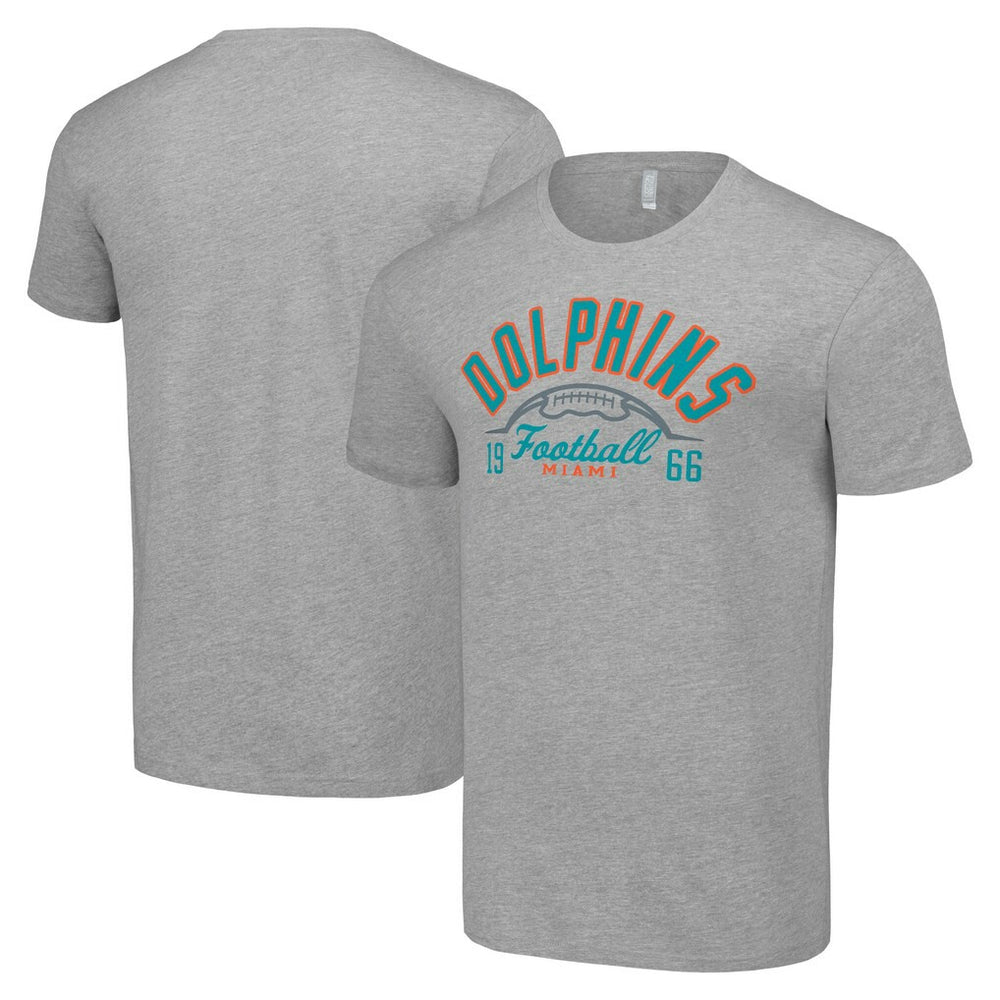 Miami Dolphins Starter Half Ball Team T-Shirt - Heather Gray outlet