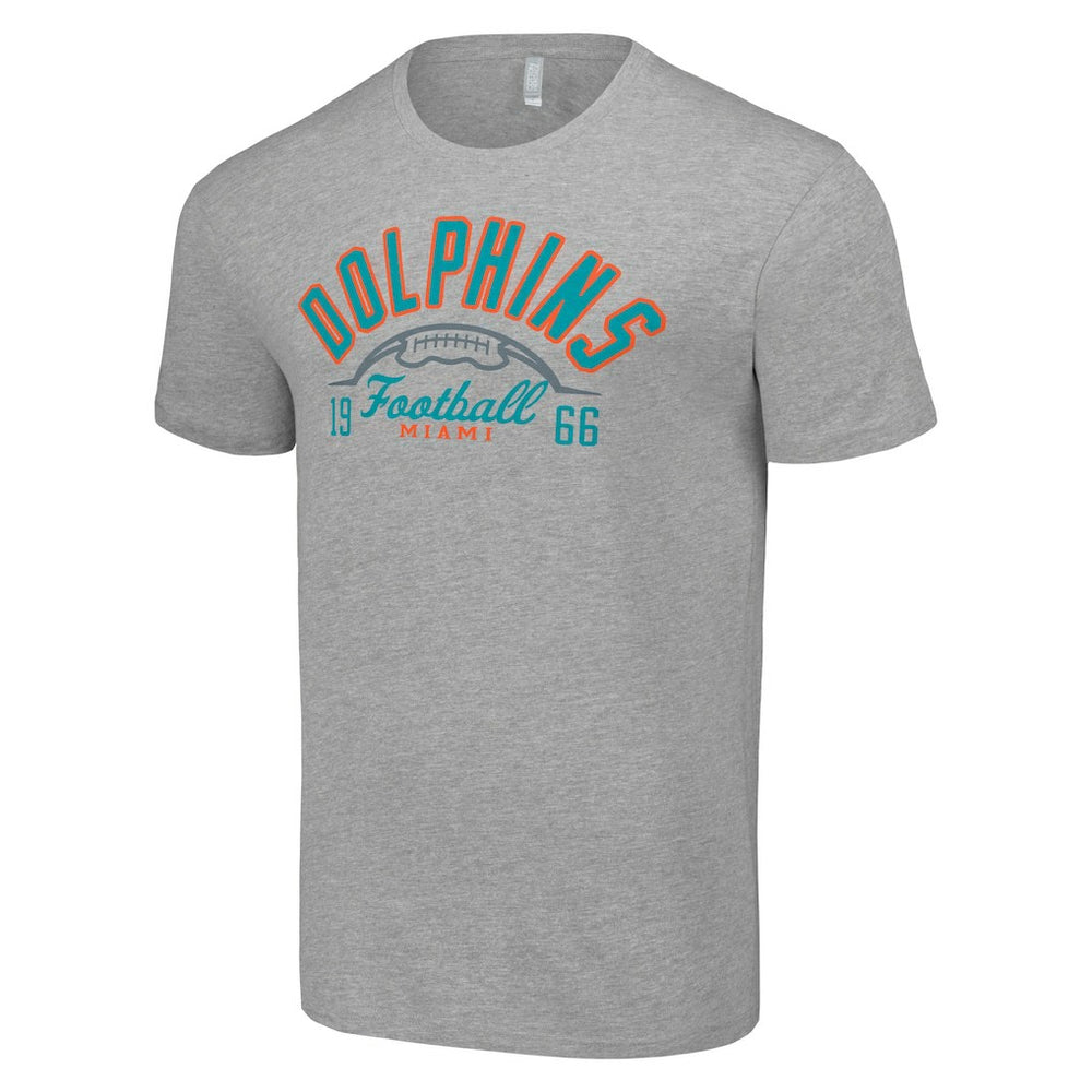 Miami Dolphins Starter Half Ball Team T-Shirt - Heather Gray outlet