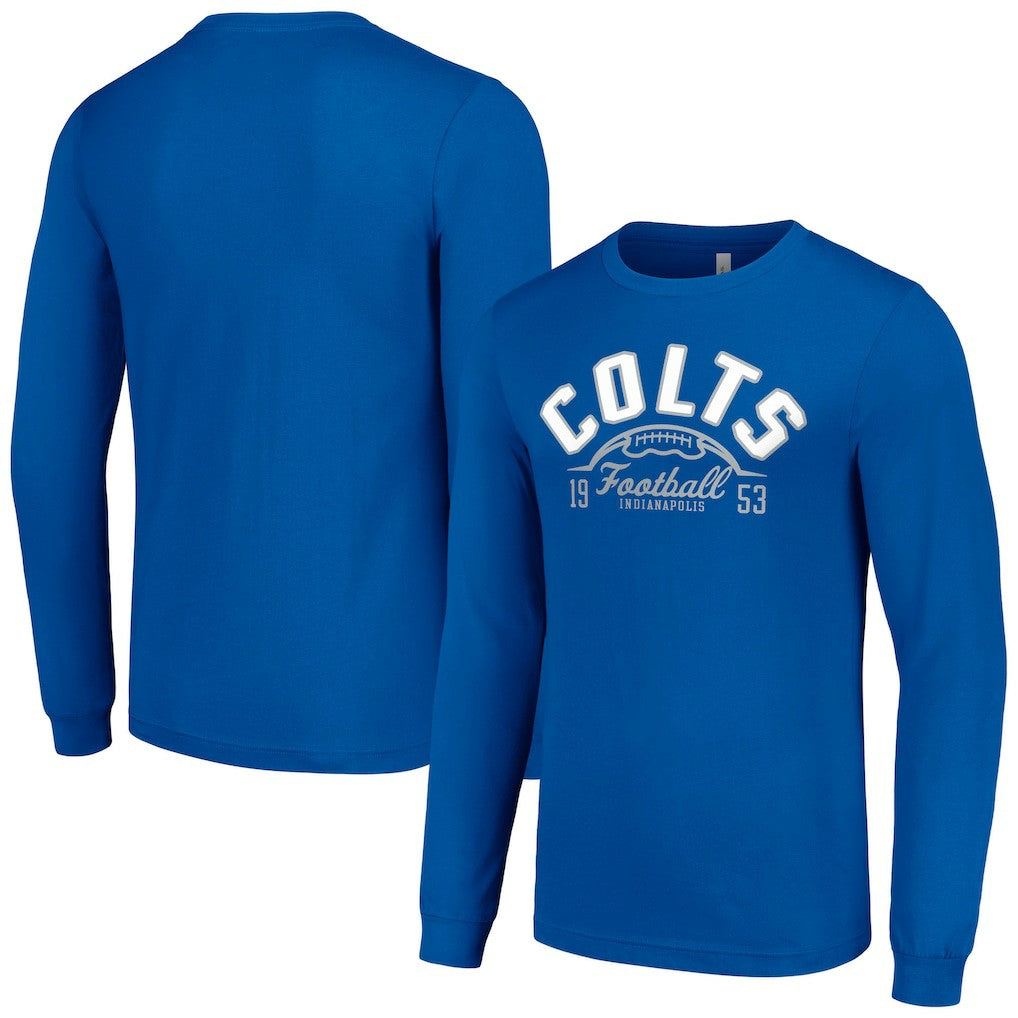 Indianapolis Colts Starter Half Ball Team Long Sleeve T-Shirt - Royal online