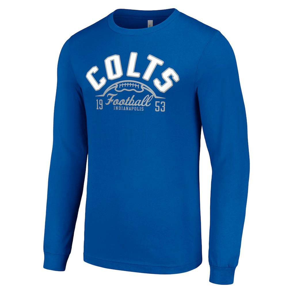 Indianapolis Colts Starter Half Ball Team Long Sleeve T-Shirt - Royal online