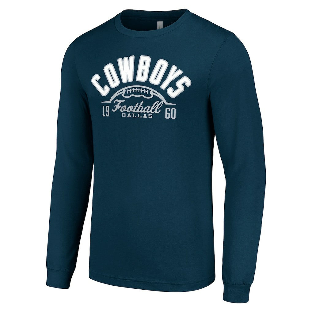 Dallas Cowboys Starter Half Ball Team Long Sleeve T-Shirt - Navy online