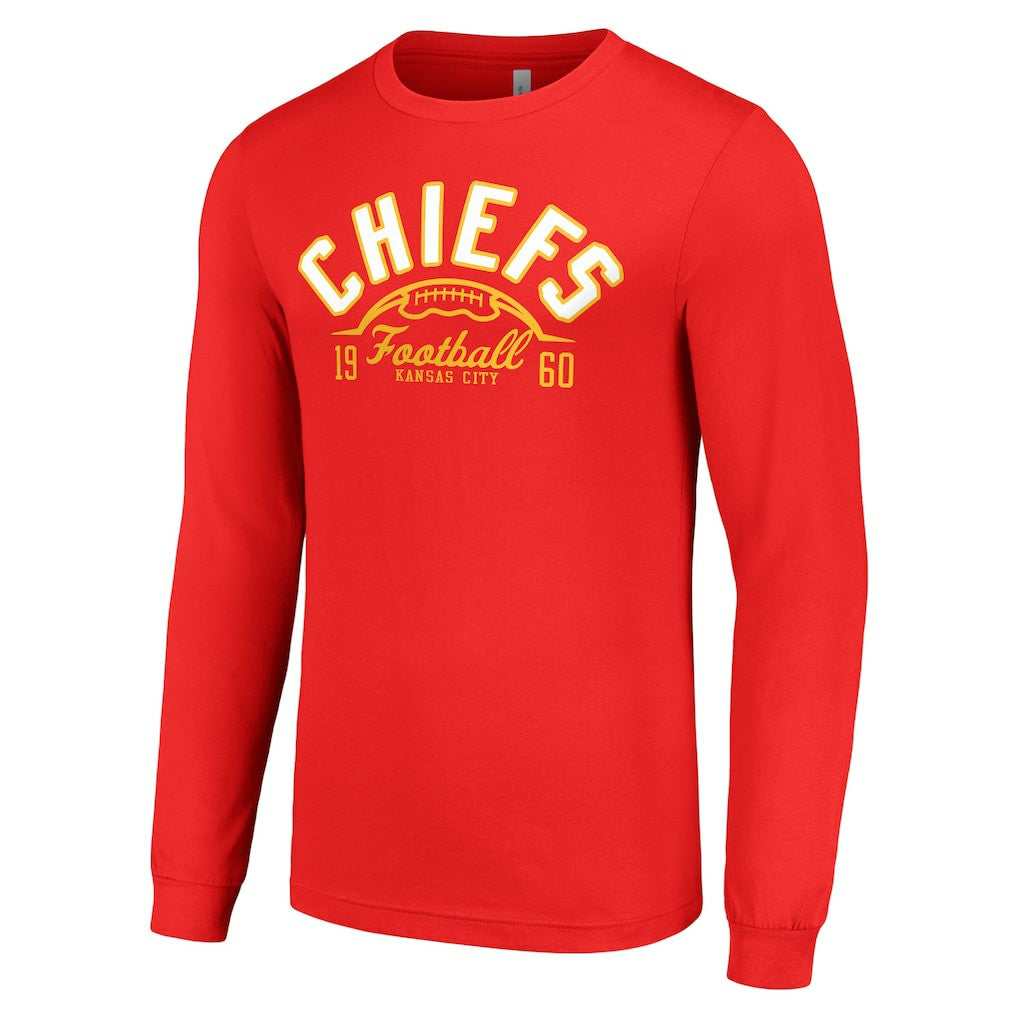 Kansas City Chiefs Starter Half Ball Team Long Sleeve T-Shirt - Red discount