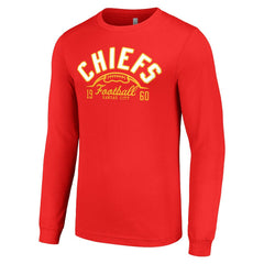 Kansas City Chiefs Starter Half Ball Team Long Sleeve T-Shirt - Red discount