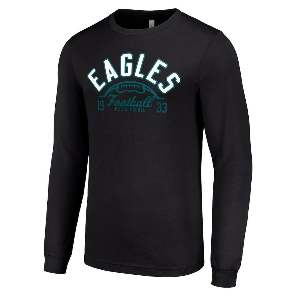 Philadelphia Eagles Starter Half Ball Team Long Sleeve T-Shirt - Black on sale