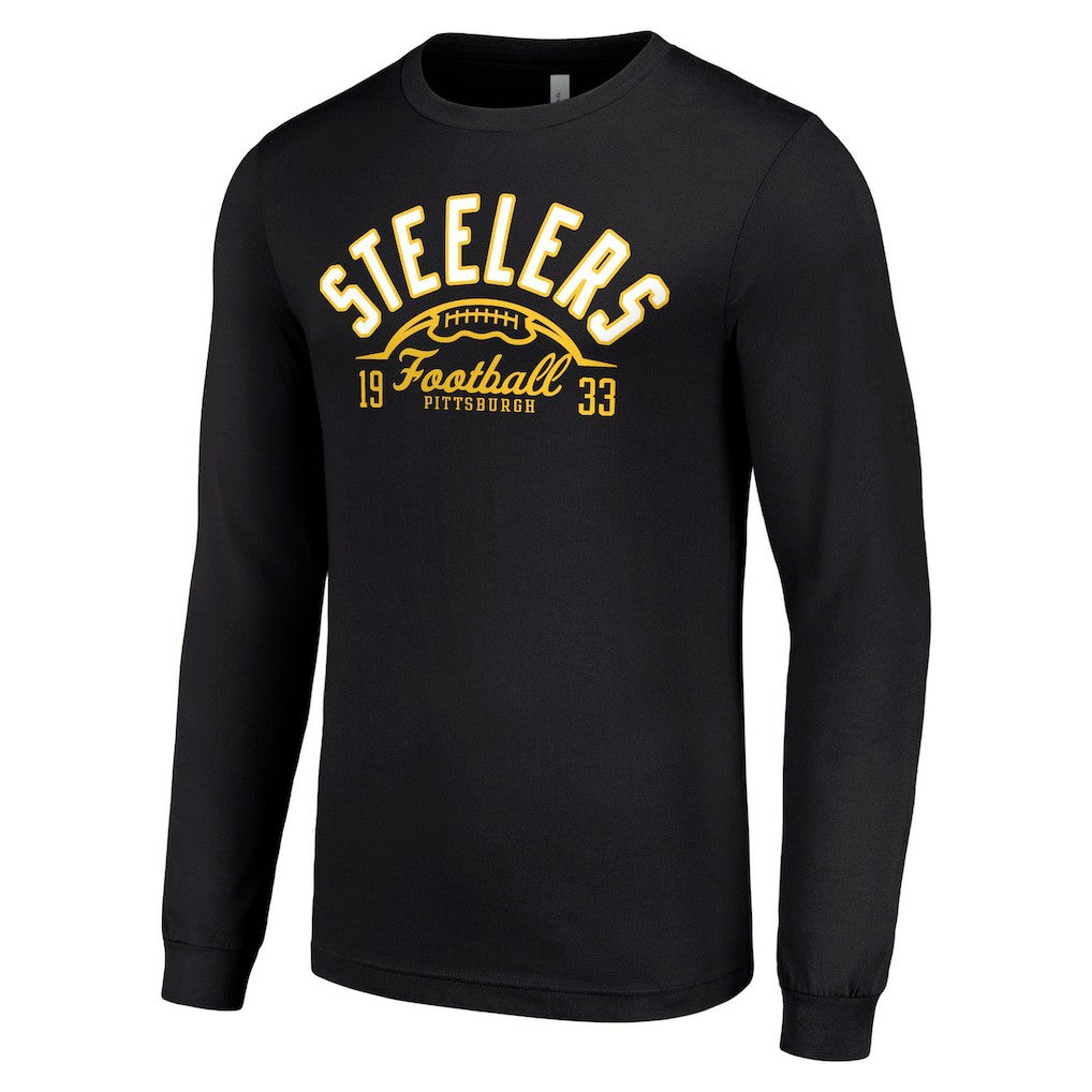 Pittsburgh Steelers Starter Half Ball Team Long Sleeve T-Shirt - Black sale