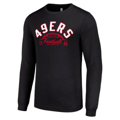 San Francisco 49ers Starter Half Ball Team Long Sleeve T-Shirt - Black cheap