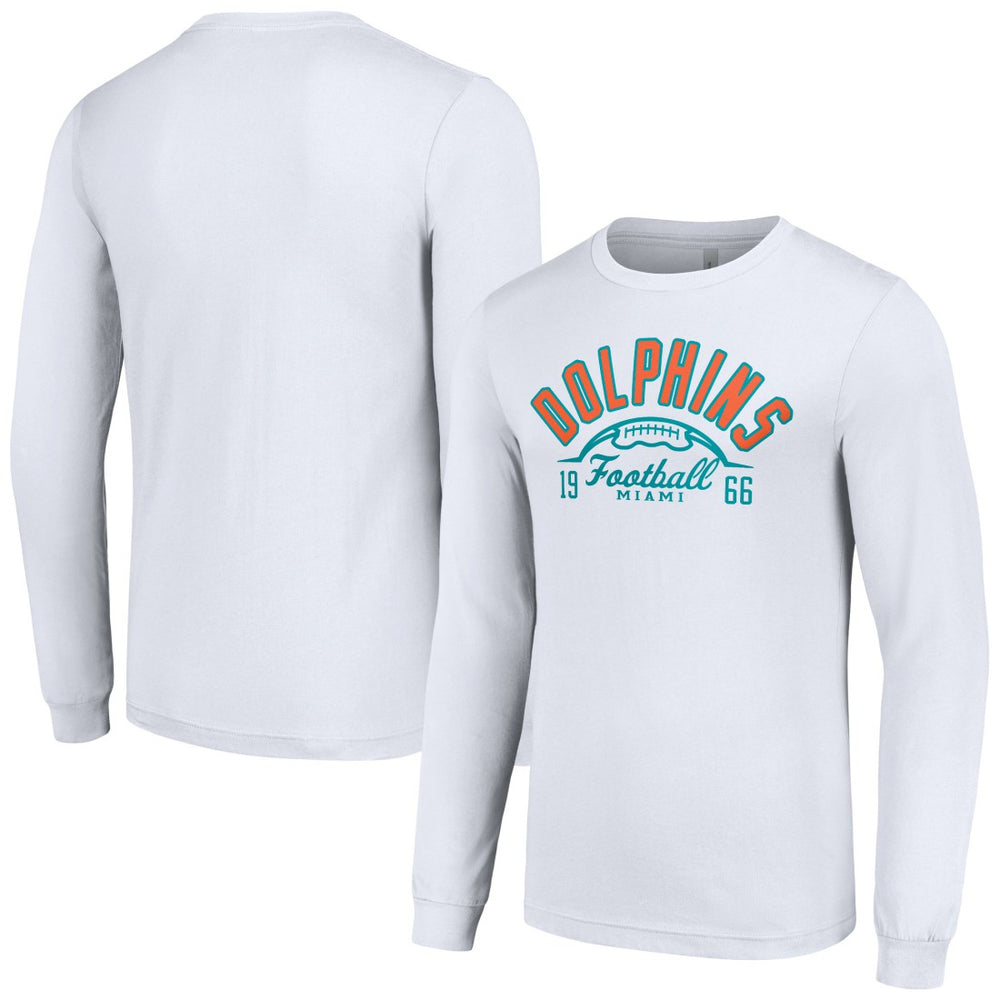 Miami Dolphins Starter Half Ball Team Long Sleeve T-Shirt - White online