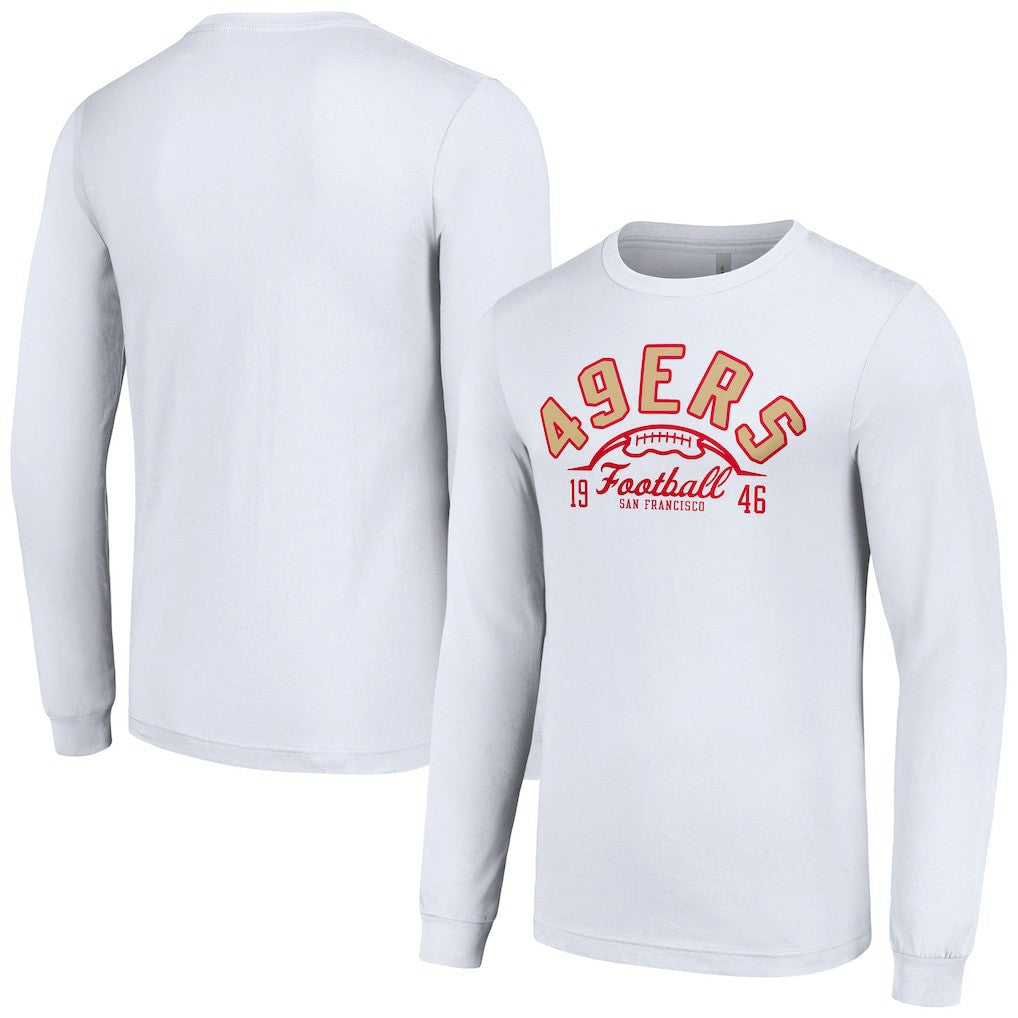 San Francisco 49ers Starter Half Ball Team Long Sleeve T-Shirt - White online