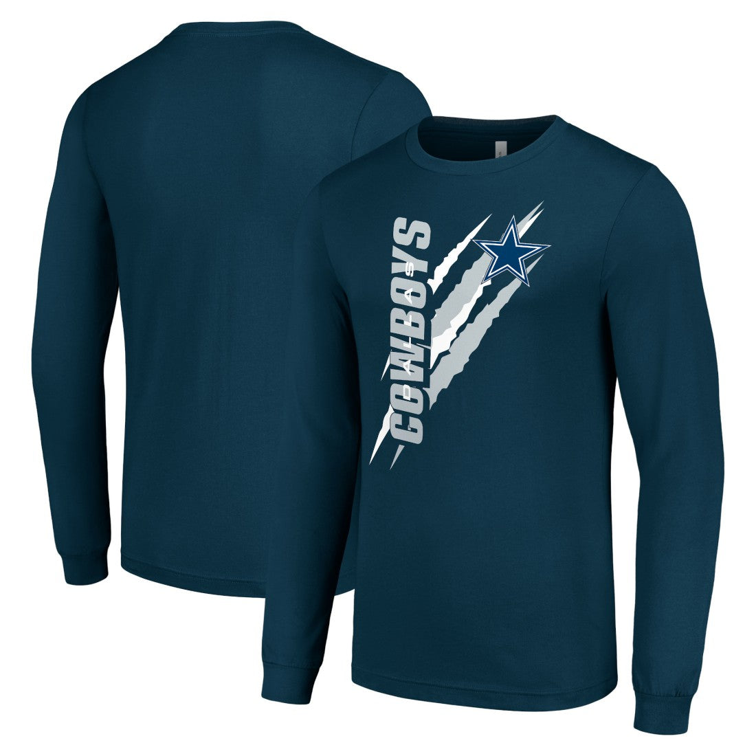 Dallas Cowboys Starter Color Scratch Long Sleeve T-Shirt - Navy online