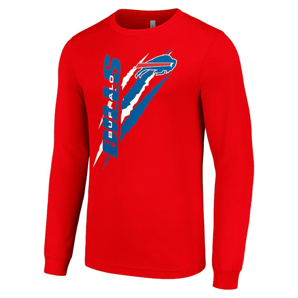 Buffalo Bills Starter Color Scratch Long Sleeve T-Shirt - Red for sale