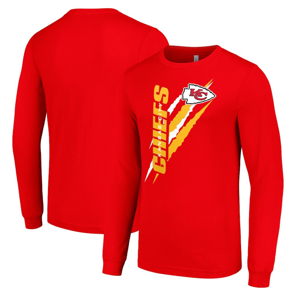 Kansas City Chiefs Starter Color Scratch Long Sleeve T-Shirt - Red online
