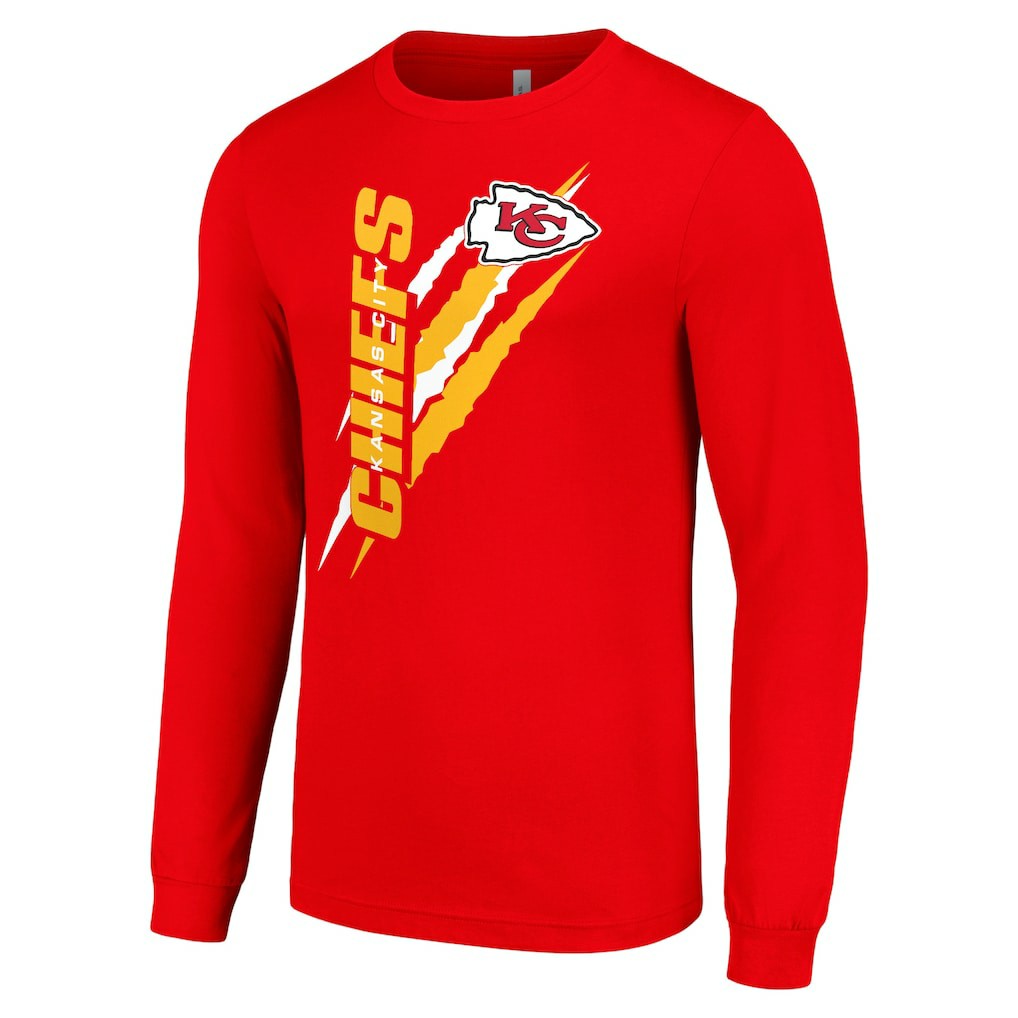 Kansas City Chiefs Starter Color Scratch Long Sleeve T-Shirt - Red online