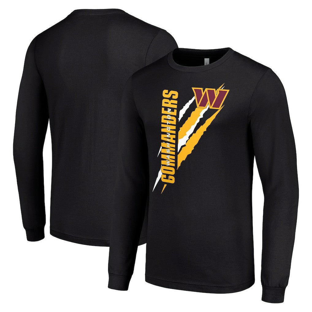 Washington Commanders Starter Color Scratch Long Sleeve T-Shirt - Black discount