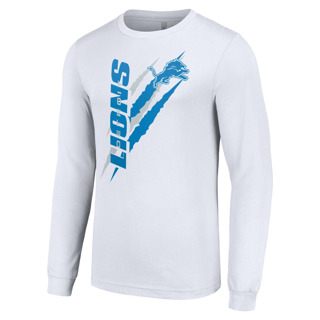 Detroit Lions Starter Color Scratch Long Sleeve T-Shirt - White for sale