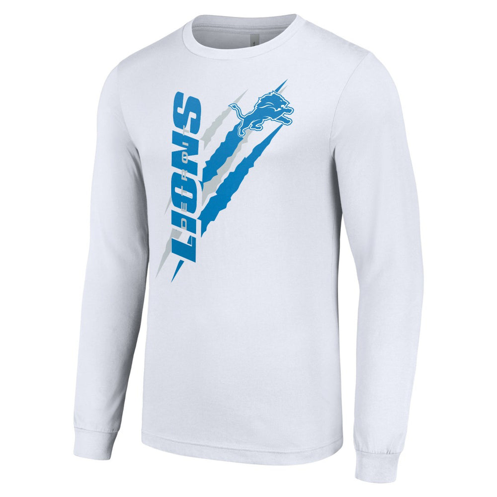 Detroit Lions Starter Color Scratch Long Sleeve T-Shirt - White for sale