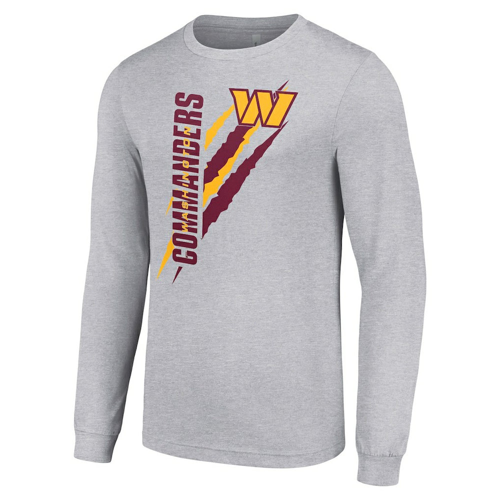 Washington Commanders Starter Color Scratch Long Sleeve T-Shirt - Heather Gray outlet