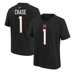Ja'Marr Chase Cincinnati Bengals Preschool Player Name & Number T-Shirt - Black | Nike for sale