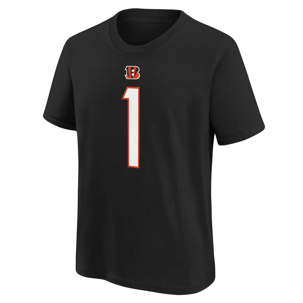 Ja'Marr Chase Cincinnati Bengals Preschool Player Name & Number T-Shirt - Black | Nike for sale