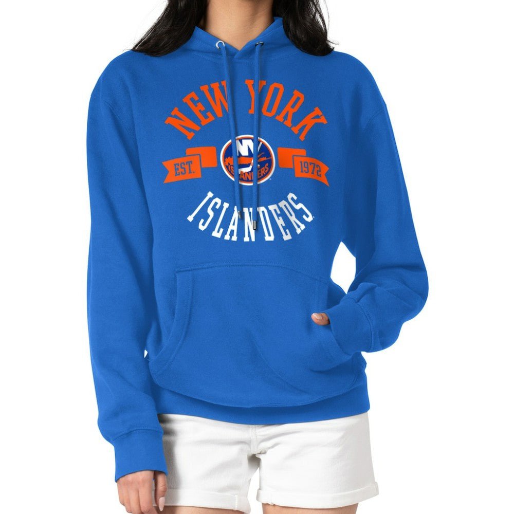 New York Islanders G-III 4Her by Carl Banks Women's City Graphic Fleece Pullover Hoodie Royal