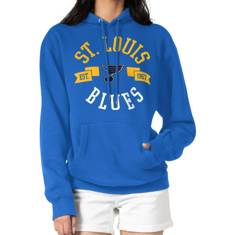 St. Louis Blues G-III 4Her by Carl Banks Women's City Graphic Fleece Pullover Hoodie Blue