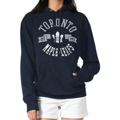 Toronto Maple Leafs G-III 4Her by Carl Banks Women's City Graphic Fleece Pullover Hoodie Navy