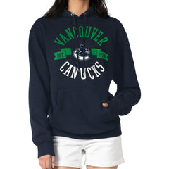 Vancouver Canucks G-III 4Her by Carl Banks Women's City Graphic Fleece Pullover Hoodie Navy