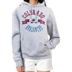 Colorado Avalanche G-III 4Her by Carl Banks Women's City Graphic Fleece Pullover Hoodie Heather Gray