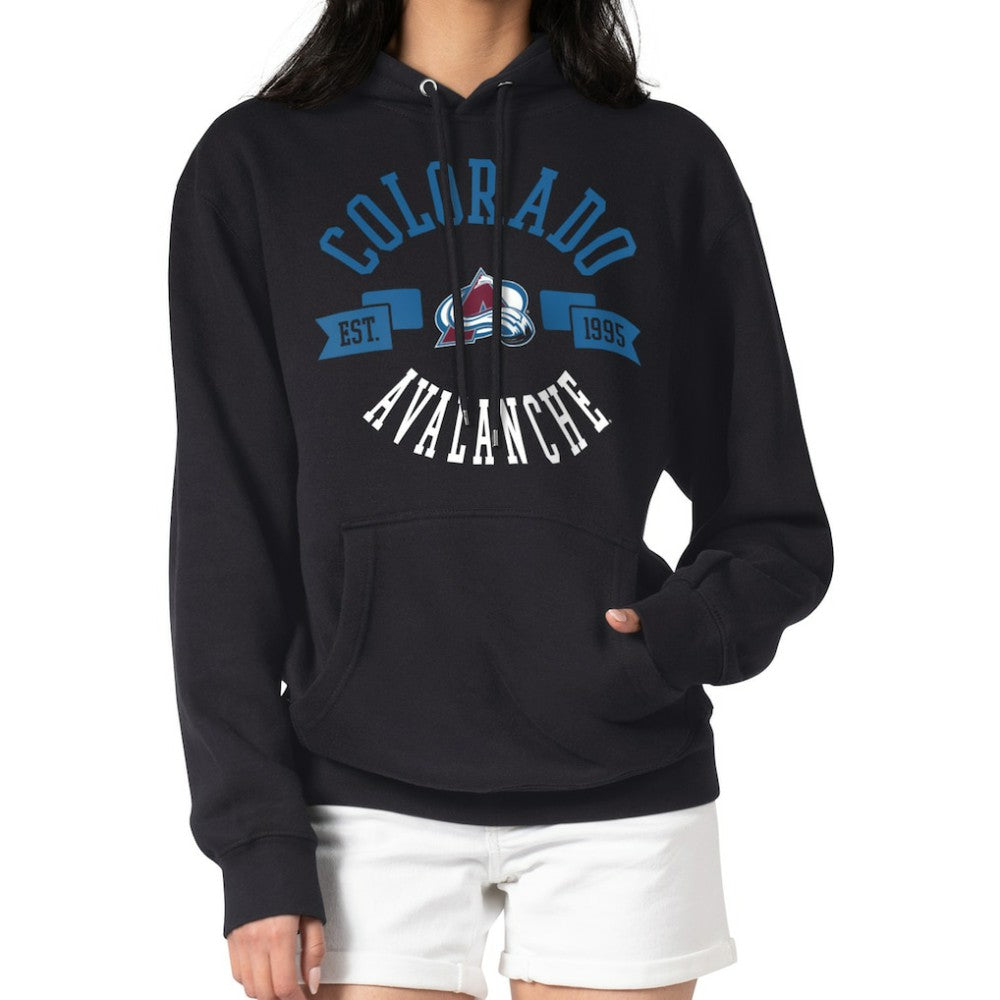 Colorado Avalanche G-III 4Her by Carl Banks Women's City Graphic Fleece Pullover Hoodie Black