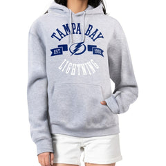 Tampa Bay Lightning G-III 4Her by Carl Banks Women's City Graphic Fleece Pullover Hoodie Heather Gray