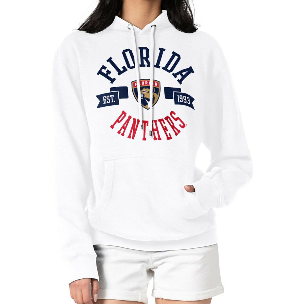 Florida Panthers G-III 4Her by Carl Banks Women's City Graphic Fleece Pullover Hoodie White