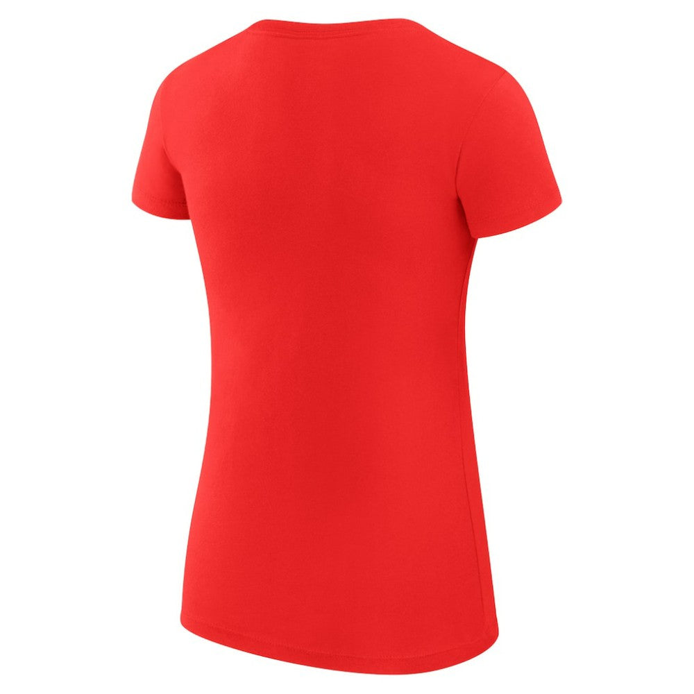 Chicago Blackhawks G-III 4Her by Carl Banks Women's Super-Slim Fit Lightweight City Graphic Sport Crewneck T-Shirt Red