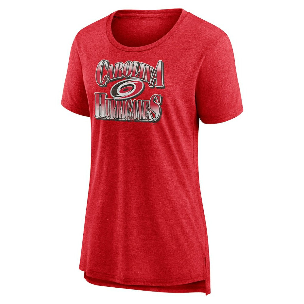 Carolina Hurricanes Women's Crash the Net Tri-Blend T-Shirt Red