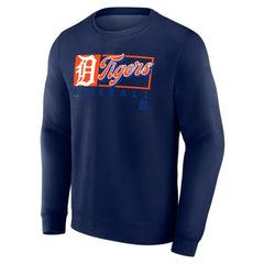 Detroit Tigers Focus Fleece Pullover Sweatshirt - Navy
