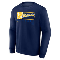 Milwaukee Brewers Focus Fleece Pullover Sweatshirt - Navy