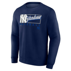 New York Yankees Focus Fleece Pullover Sweatshirt - Navy
