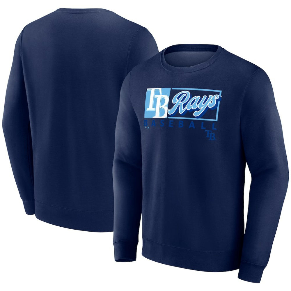 Tampa Bay Rays Focus Fleece Pullover Sweatshirt - Navy