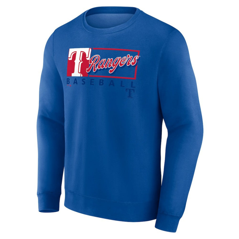 Texas Rangers Focus Fleece Pullover Sweatshirt - Royal