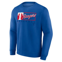 Texas Rangers Focus Fleece Pullover Sweatshirt - Royal
