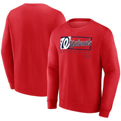 Washington Nationals Focus Fleece Pullover Sweatshirt - Red