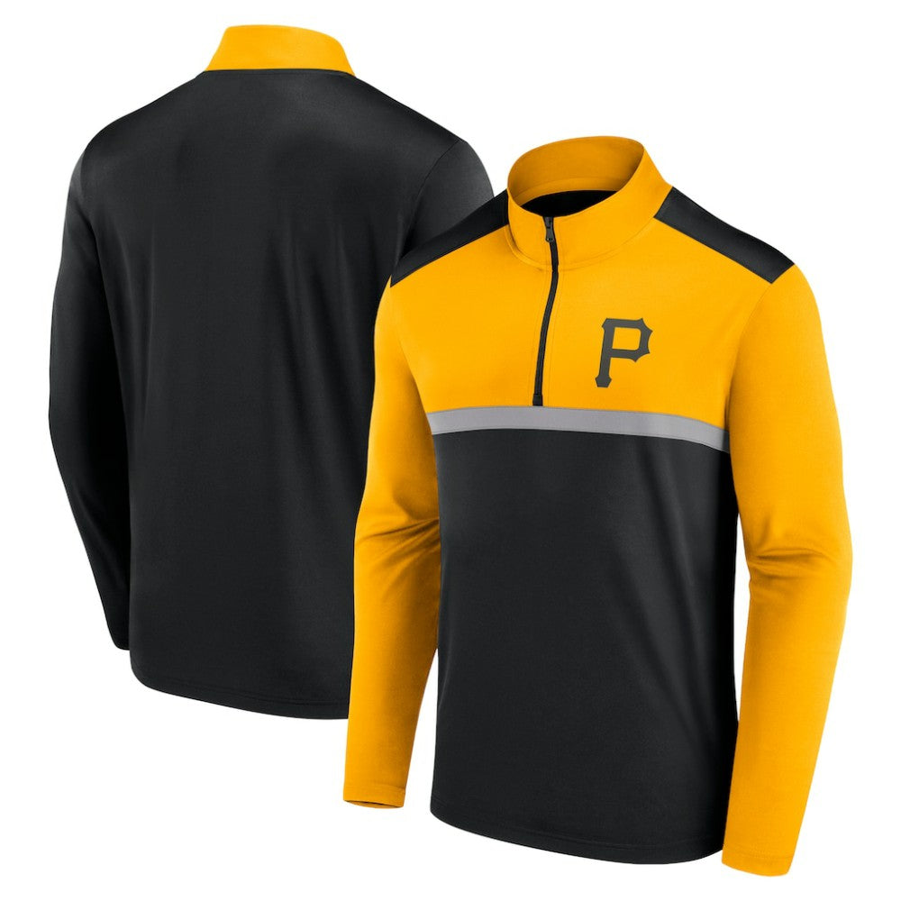 Pittsburgh Pirates Unstoppable Quarter-Zip Top - Black